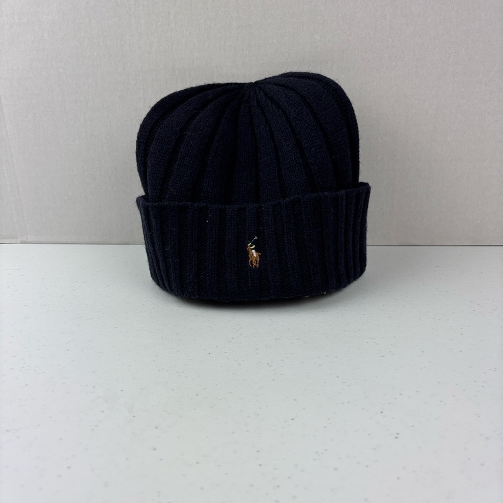 Navy wool beanie Ralph Lauren